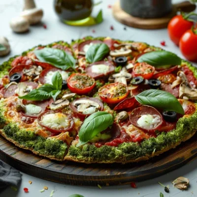 Broccoli-Crust Pizza